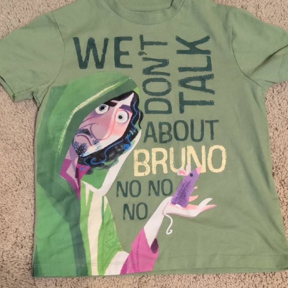 Green Kids Shirt with Graphic Print